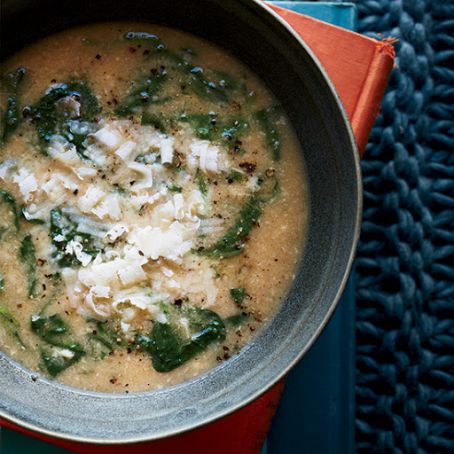 Sweet Brown Rice Risotto with Kale and Cremini