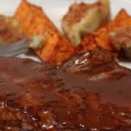 Minute Steaks with Barbecue-Butter Sauce