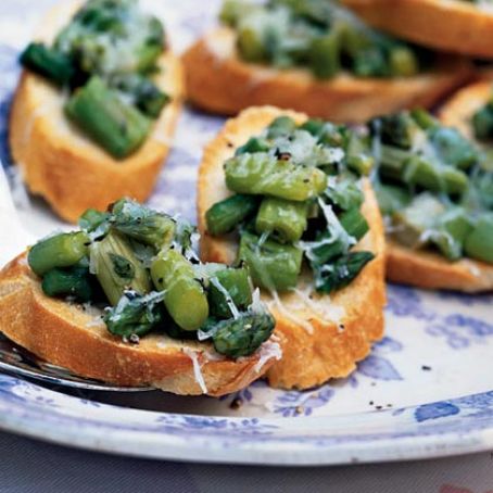 Truffled Asparagus Crostini