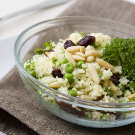 Couscous with Peas, Cashews, and Raisins