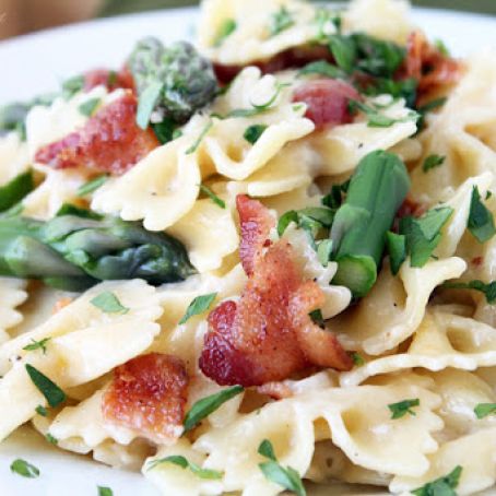 Bacon Asparagus Pasta