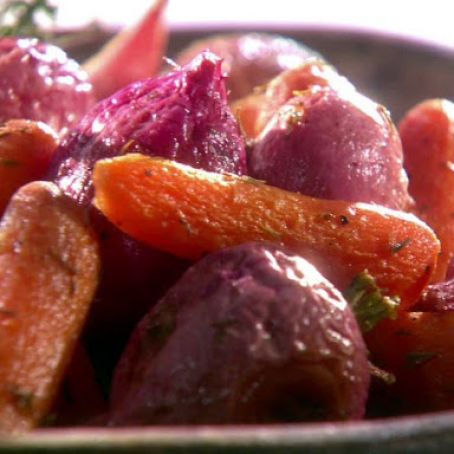 Roasted Radishes and Carrots