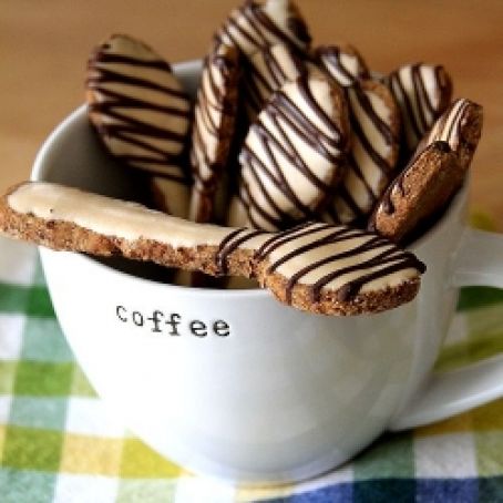 Chocolate-Drizzled Cappuccino Spoons