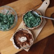 Spinach Stuffed Portobellas