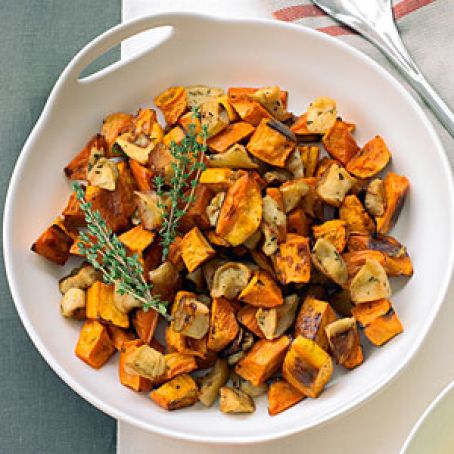 Roasted Sweet Potatoes and Apples
