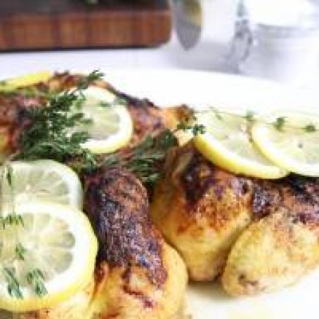 Honey Lemon Thyme Cornish Hens