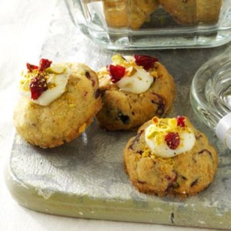 Cranberry-Pistachio Thumbprint Cookies Recipe