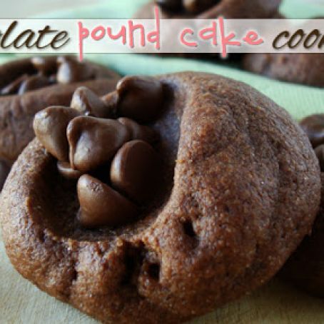 Chocolate Pound Cake Cookies