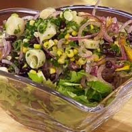 Salad of Black Beans, Hearts of Palm, and Corn