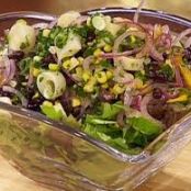 Salad of Black Beans, Hearts of Palm, and Corn