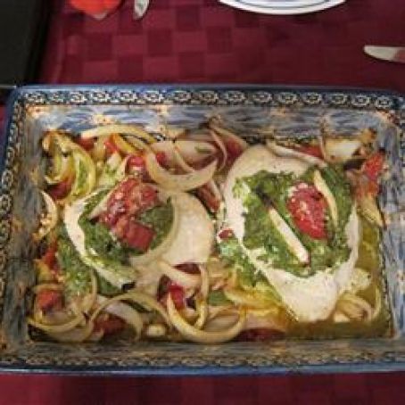 Spinach Pesto Chicken Breasts