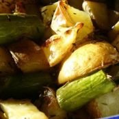 Oven Roasted Red Potatoes and Asparagus