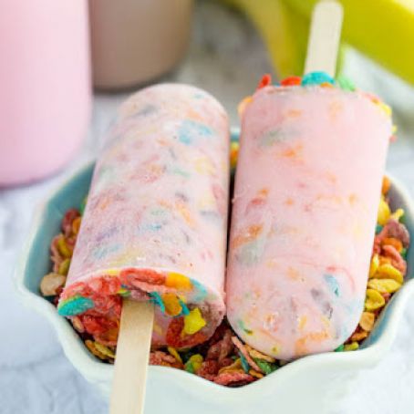 Milk and Cereal Breakfast Popsicles