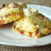 CANDIED BACON BISCUITS WITH SEA SALT BUTTER