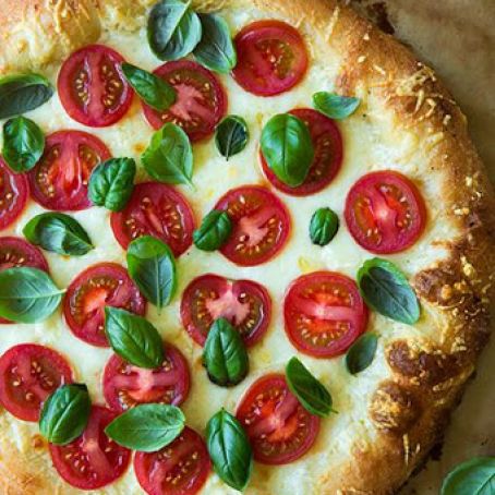 Entree, Meatless: Four Cheese Caprese Pizza