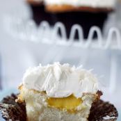 Coconut Cupcakes with Mango Curd