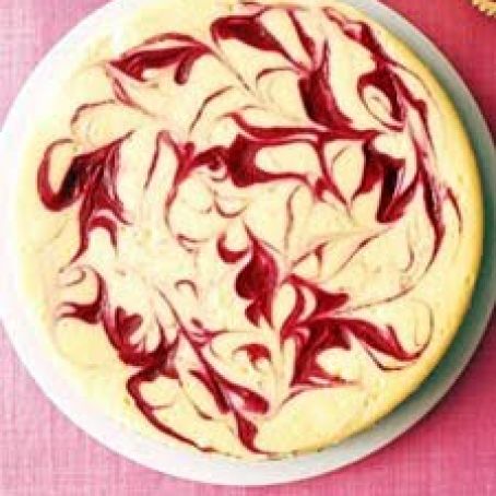 Raspberry-Swirl Cheesecake