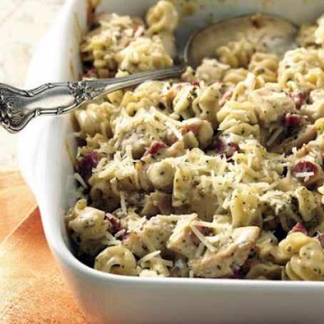 Creamy Pesto-Chicken Casserole