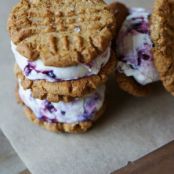 Peanut Butter & Jelly Ice Cream Sandwiches (Gluten-free)