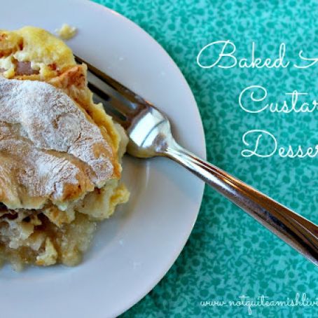 Baked Apple Custard Dessert