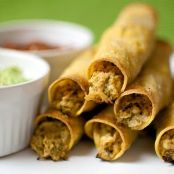 Creamy Baked Chicken Taquitos