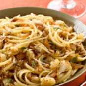 Cauliflower-Onion Linguine