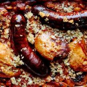 Confit Chicken Thigh and Andouille Sausage Cassoulet