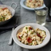 Clam Risotto with Bacon and Chives