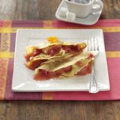 Sweet-Tart Rhubarb Crepes Recipe
