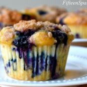 Blueberry Meyer Lemon Muffins with Streusel Topping