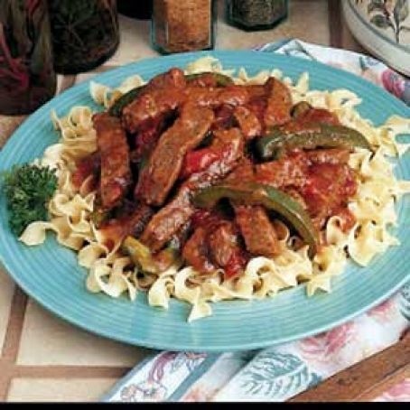 Slow-Cooked Pepper Steak Recipe