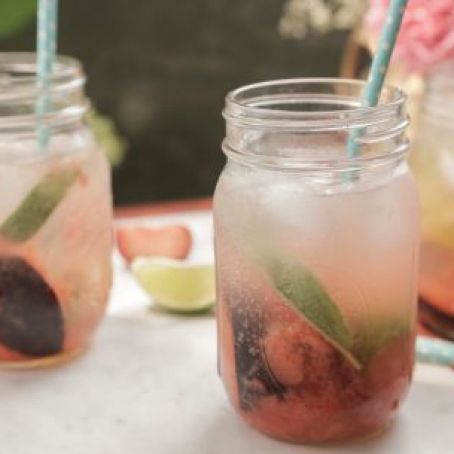 Plum and Sage Mojitos