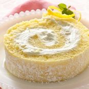 Lemon Cream Rolled Cake