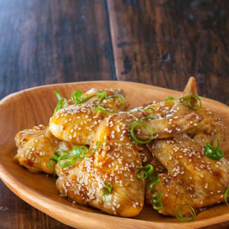 wings: Sticky Asian Chicken Wings Recipe