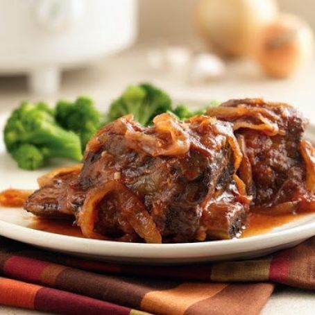 Slow Cooker Sweet and Tangy Short Ribs