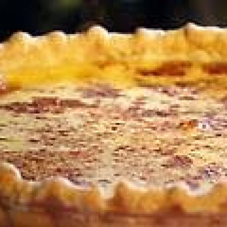 Eggnog Custard Pie
