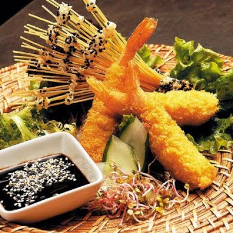 CAMARONES FRITOS CON PANKO