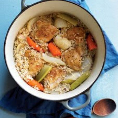 ONE POT CHICKEN AND BROWN RICE - Everyday Foods