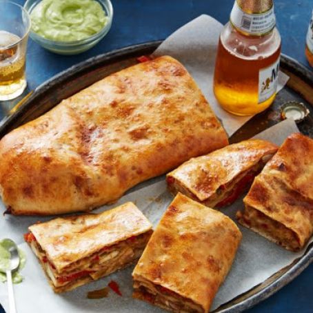 Chicken Fajita Garbage Bread