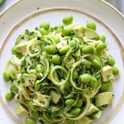 Spiralized Raw Zucchini Salad