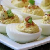 Bacon & Cheddar Deviled Eggs