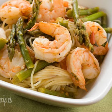 Angel Hair with Shrimp and Asparagus
