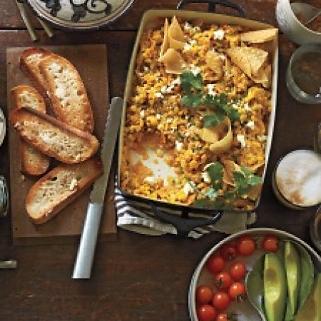 Corn and Scallion Chilaquiles