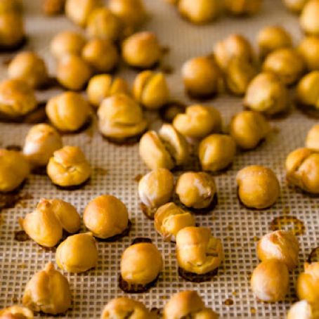 Sweet and Salty Roasted Chickpeas