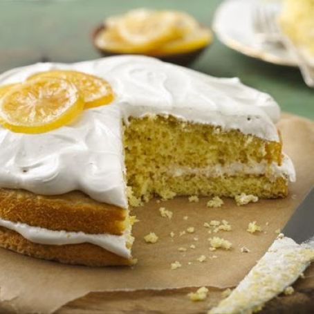 Lemon Cake with Irish Breakfast Tea Frosting