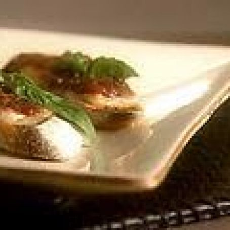 Tomato, Mozzarella and Basil Bruschetta