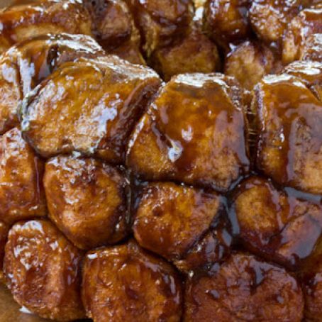 Monkey Bread with Bourbon Crème Anglaise
