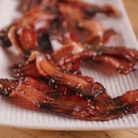 Honey-Bourbon Glazed Bacon