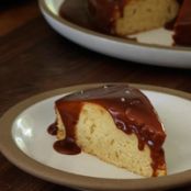 Vanilla Bean Cake with Salted Caramel Sauce