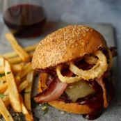 Cheyenne Burgers with Onion Rings
